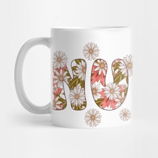 NURSE LIFE FLOWERS FEMINIST VINTAGE Mug